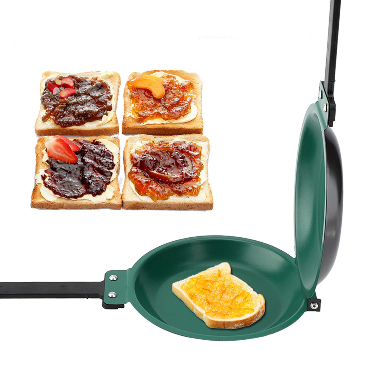 Mini Pancake Griddle - DOUBLE SIDE ไทเทเนียมเหล็กเคลือบกระทะแพนเค้ก Maker เครื่องครัวเครื่องครัวแพนเค้กกระทะเครื่องครัว