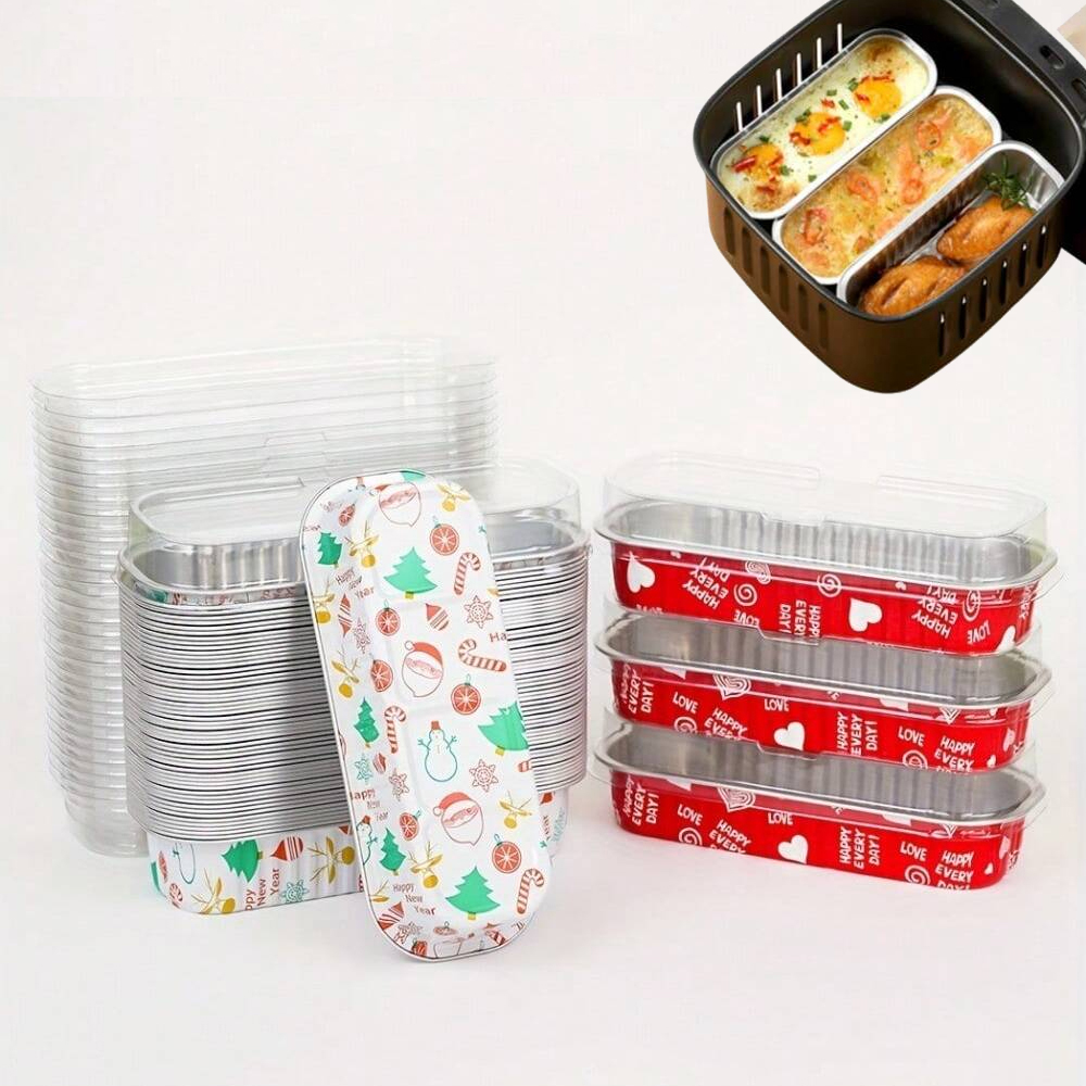 Egg Waffle Pan - สี่เหลี่ยมผืนผ้าทิ้งถาดอบมัฟฟิน Jar บราวนี่จานแม่พิมพ์ขนมปังมัฟฟินคอนเทนเนอร์สําหรับยกพู่เค้กพุดดิ้งทาร์ตไข่
