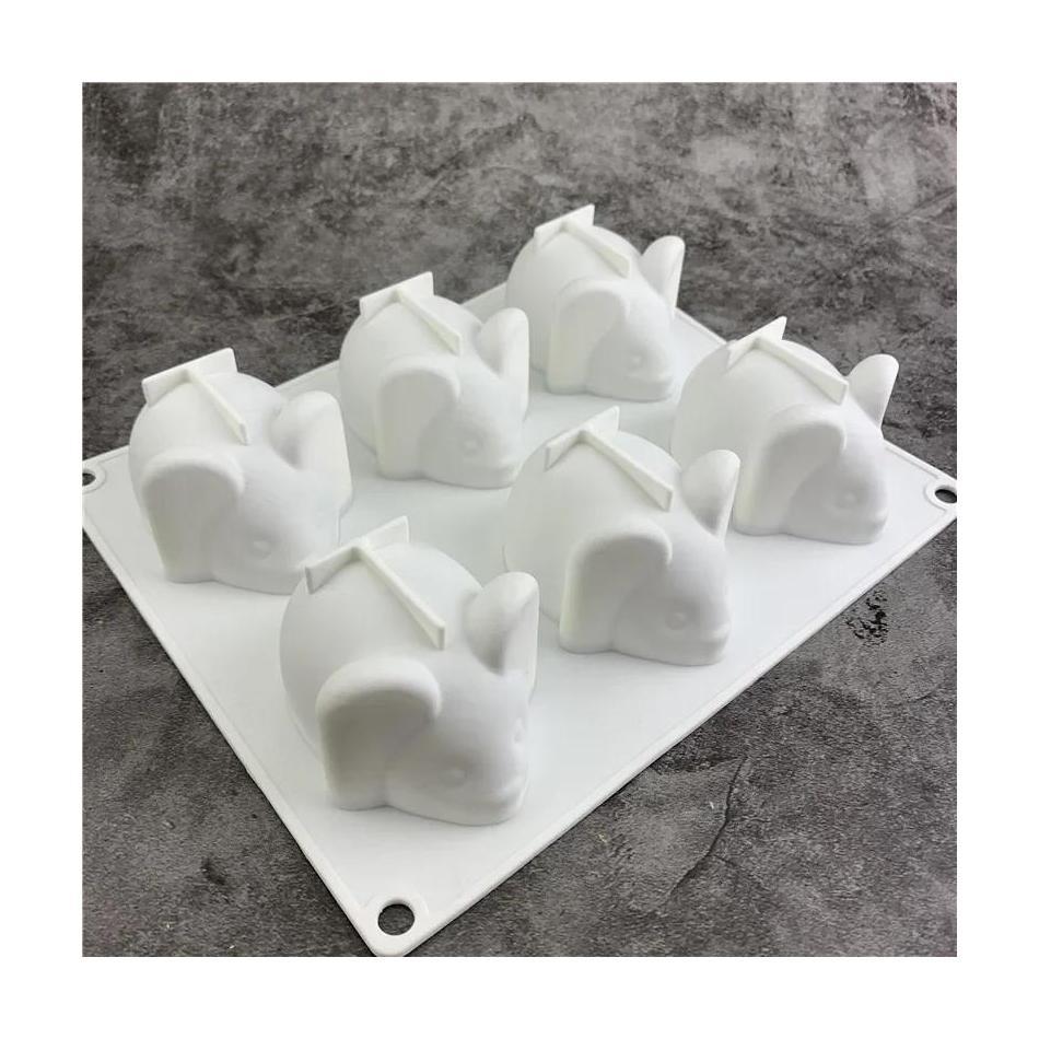 1 ชิ้นน่ารักรูปร่างแผ่นแม่พิมพ - Bunny Cake Mold บทวิจารณ์และราคา