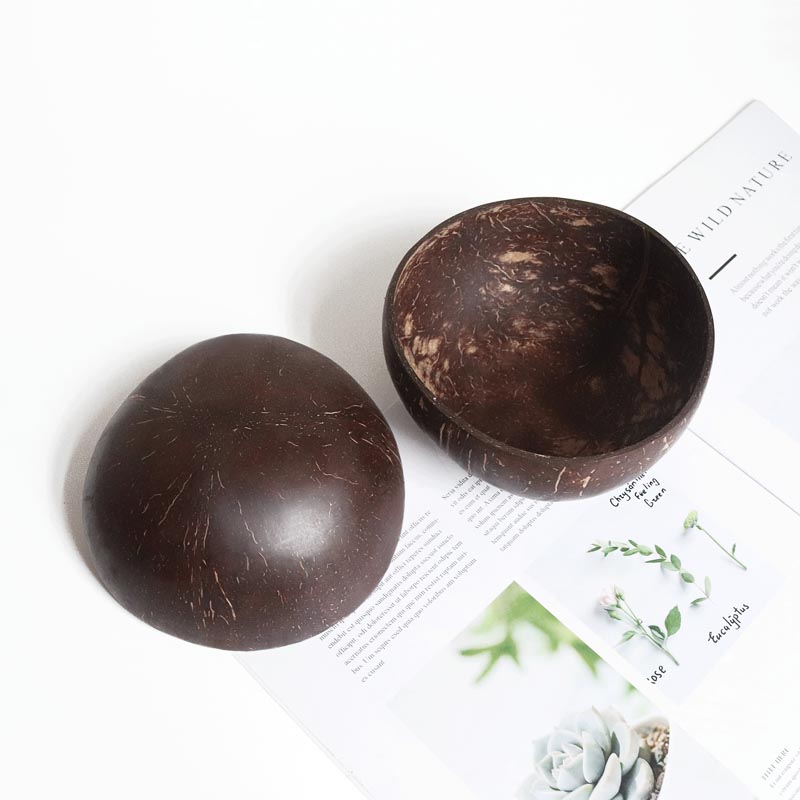 1Pcs ธรรมชาติมะพร้าวชามชุดช้อน - Dim Sum Basket บทวิจารณ์และราคา