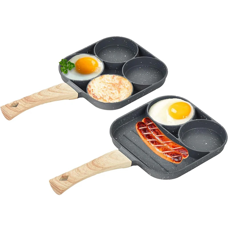 กระทะทอดไข่แพนเค้ก 4 ช่อง สำหร - Egg Waffle Pan บทวิจารณ์และราคา