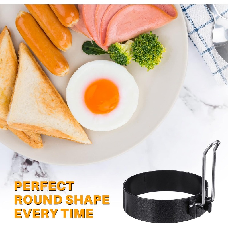 แม่พิมพ์แหวนไข่สแตนเลสกระทะไม่ - Mini Pancake Griddle บทวิจารณ์และราคา