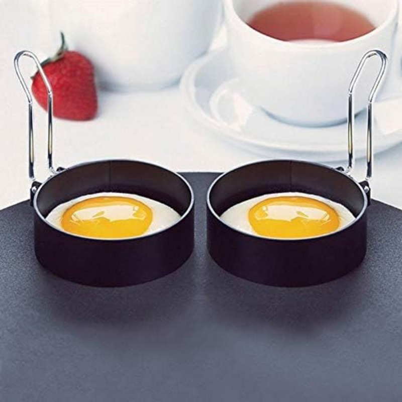 แม่พิมพ์แหวนไข่สแตนเลสกระทะไม่ - Mini Pancake Griddle บทวิจารณ์และราคา