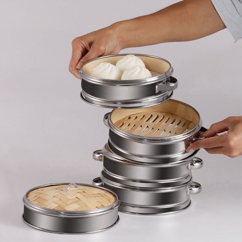 รอบติ่มซําเครื่องมือทําอาหารสแ - Bao Steamer Bamboo บทวิจารณ์และราคา