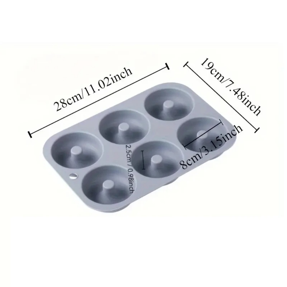 แม่พิมพ์อบขนม 6 หลุม ซิลิโคนเก - Donut Mold Silicone บทวิจารณ์และราคา