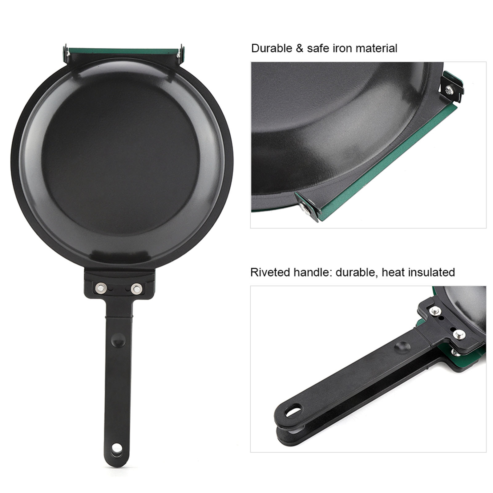 DOUBLE SIDE ไทเทเนียมเหล็กเคลื - Mini Pancake Griddle บทวิจารณ์และราคา