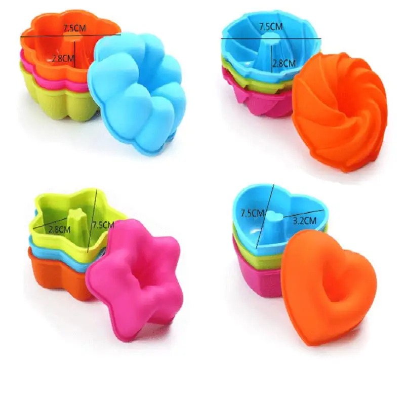 ถ้วยมัฟฟินซิลิโคน 24 ชิ้น ถ้วย - Donut Mold Silicone บทวิจารณ์และราคา