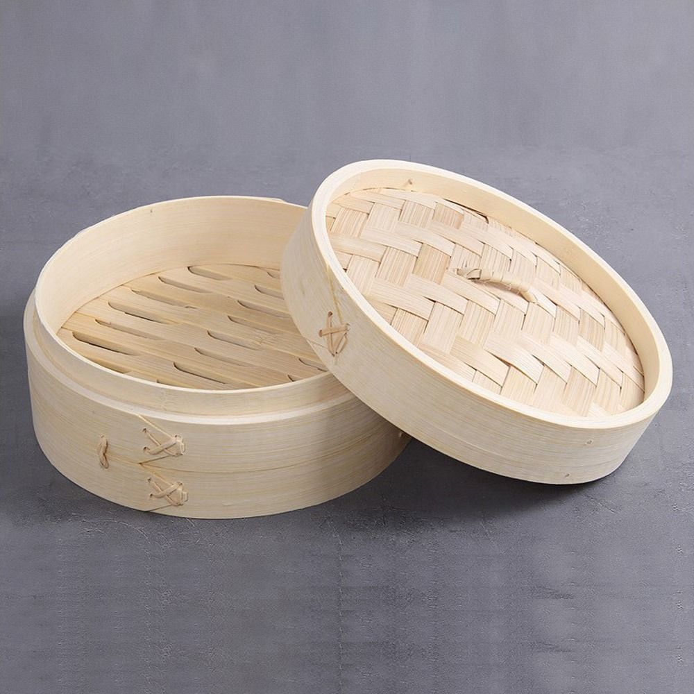 ซึ้งนึ่งจีน ซึ้งไม้ไผ่พร้อมฝาป - Bao Steamer Bamboo บทวิจารณ์และราคา