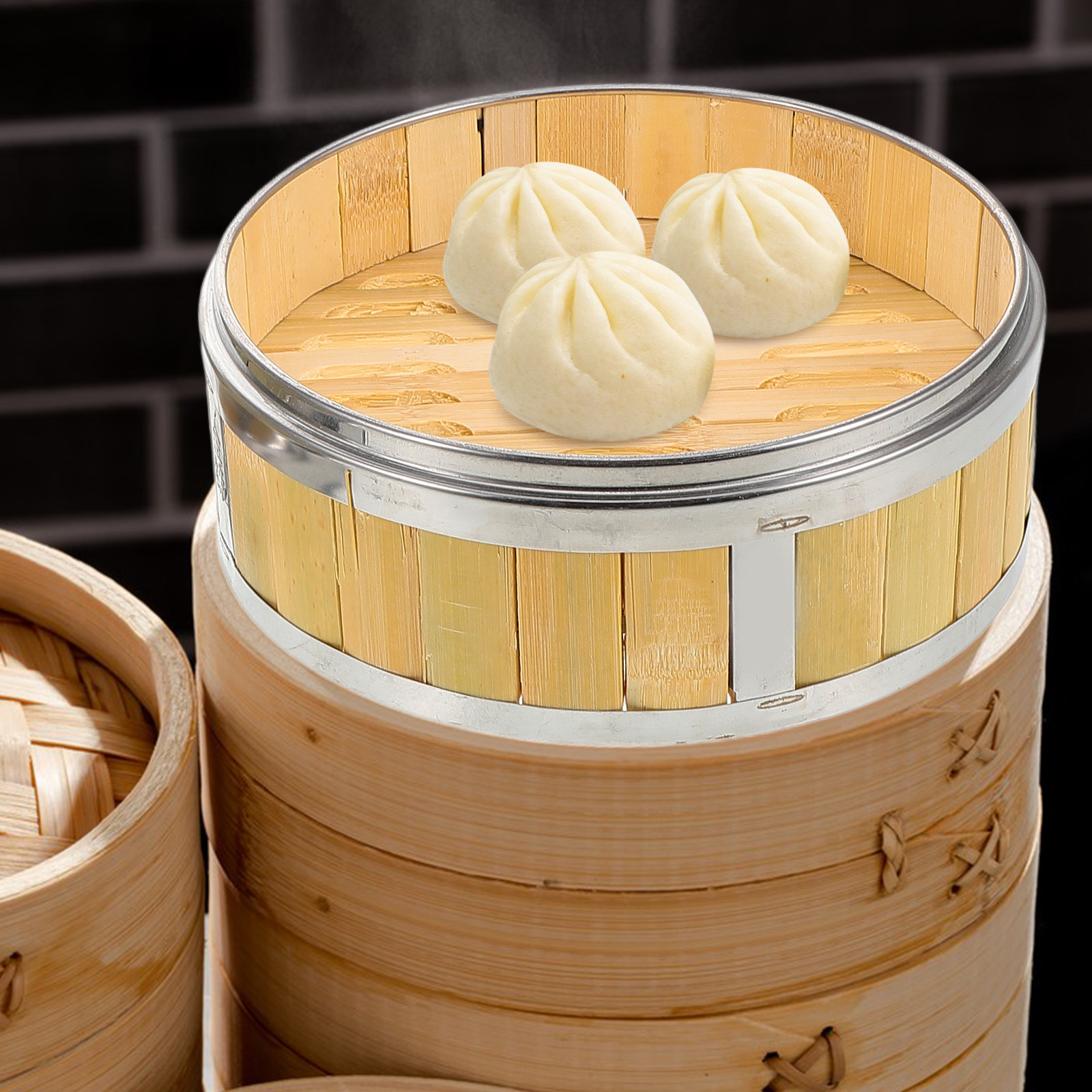ตะกร้านึ่งไม้ไผ่แบบดั้งเดิม ขน - Bao Steamer Bamboo บทวิจารณ์และราคา