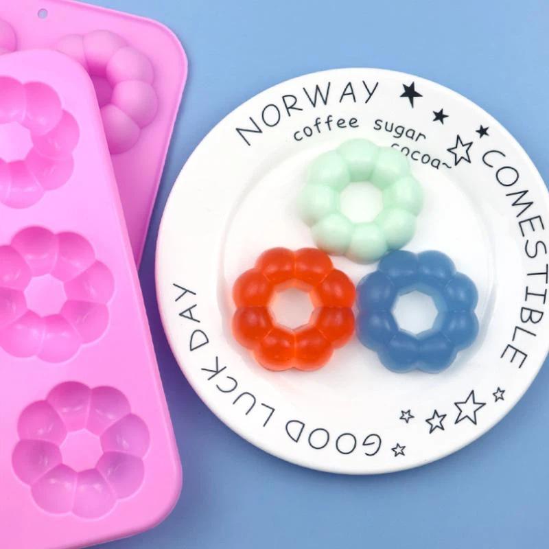แม่พิมพ์โดนัทซิลิโคน 6 ช่อง รู - Donut Mold Silicone บทวิจารณ์และราคา